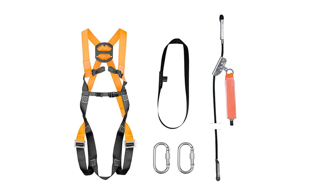 Fallsafe Basic 1 Faldsikringssæt Med Sele & 2 Stk. Karabinkroge & 1 Mtr