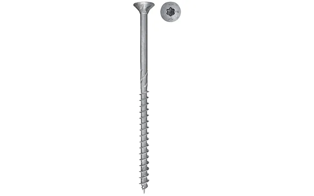 Fischer Powerfast Spånskrue Bz Delgevind. 4,5x40mm - Undersænket Hoved