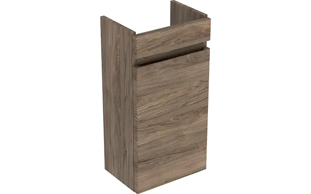 Geberit Renova Plan Vaskeskab 310x220x605mm 1låge Nøddetræ Hickory Struktureret Folie