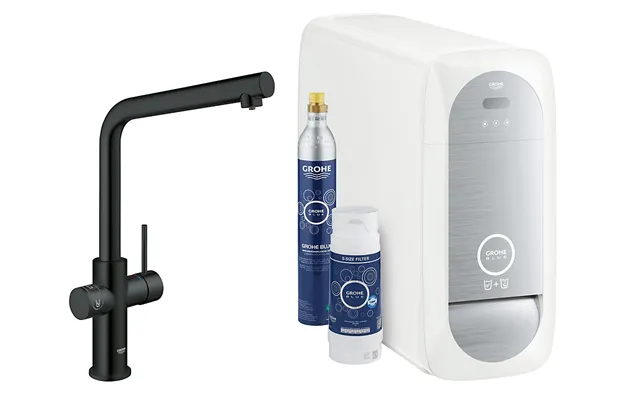 Grohe Blue Home Køkkenarmatur Con. L-tud Eu Velvet Black