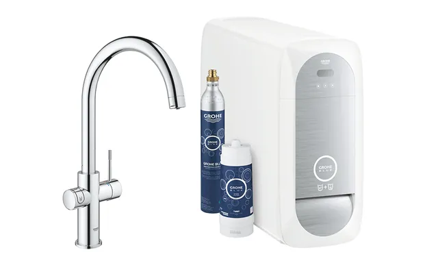 Grohe Blue Home Køkkenarmatur Med Køler Starter Kit. C-tud. Krom