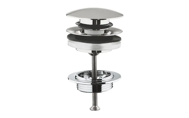 Grohe Bundventil 1 1 4'' Push Up. Med Overløb. Supersteel