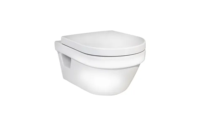Gustavsberg Hygienic Flush Toilet Med Åbenskyllerand Inkl. Sæde 5g84hr01