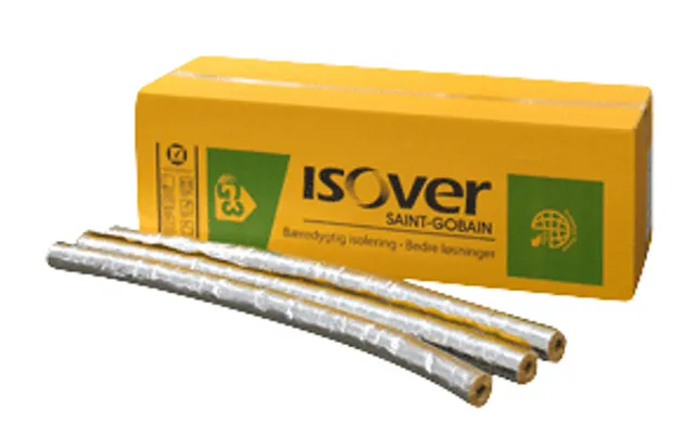 Isover Boaflex Alu2 Rørskål 28x40mm. 1.2mtr. Max. 150 C. Uden Tape