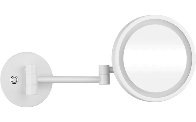 Kriss Kosmetikspejl Kosmetikspejl Med Forstørrelse & Led Lys Ø200mm 160mm - Hvid