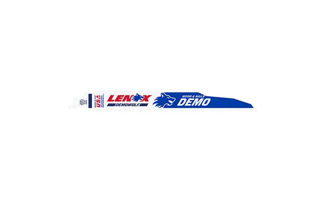 Lenox Demowolft Bajonetsavklinge 966r 225x25x1.6mm Til Nedbrydning Træ Træ Med Søm 6tpi - Pakke A 2 Stk