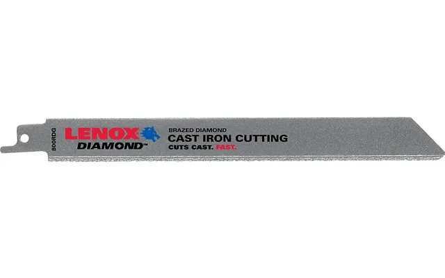 Lenox Diamondt Bajonetsavklinge 800rdg 203x19x1.0mm Til Støbejern, Fliser, Keramik - Pakke A 1 Stk