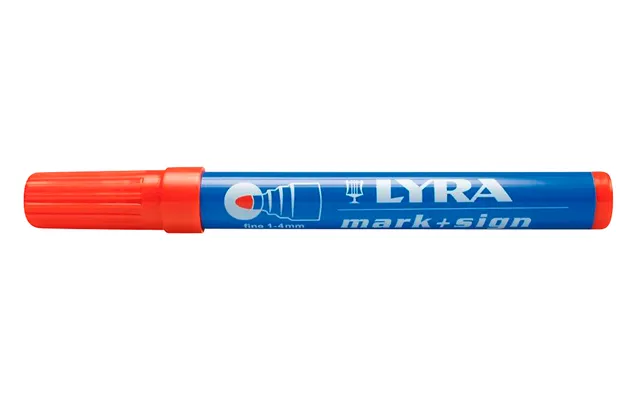Lyra Speedmarker Rød 1-4mm Serie 4020 Vandfast Til Glatte Og Porøse Overflader