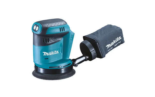 Makita Excentersliber 18v. 125 Mm. Uden Lader - Batteri Samt Kuffert