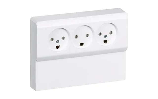 Opus 66 Panelstikkontakt.tripel 2p M J Hvid