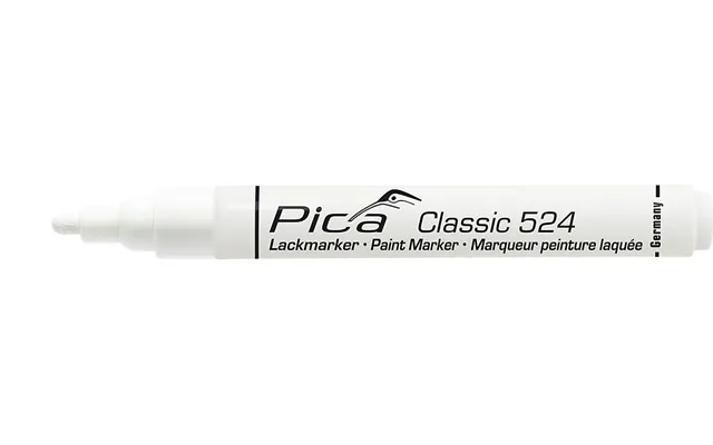 Pica Mærkepen Hvid Classic Industry Paint Marker Med Rund Spids 2-4 Mm