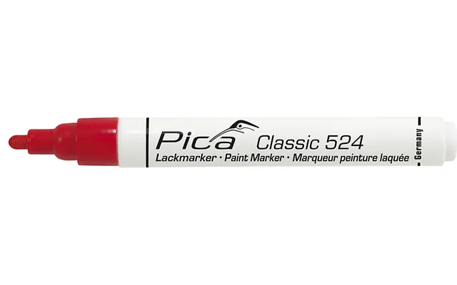 Pica Mærkepen Rød Classic Industry Paint Marker Med Rund Spids 2-4 Mm