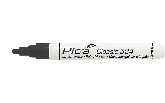 Pica Mærkepen Sort Classic Industry Paint Marker Med Rund Spids 2-4 Mm