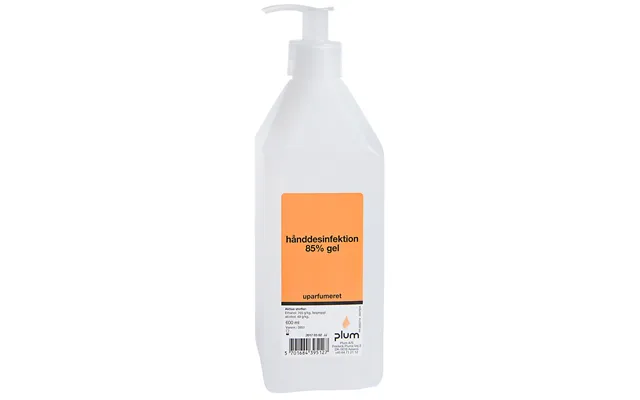 Plum Hånddesinfektion 600ml. 85% Gel - I Pumpeflaske