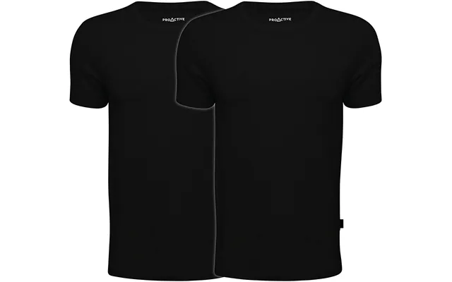 Proactive By Jbs T-shirts Str. M Sort 2-pak I Bambus