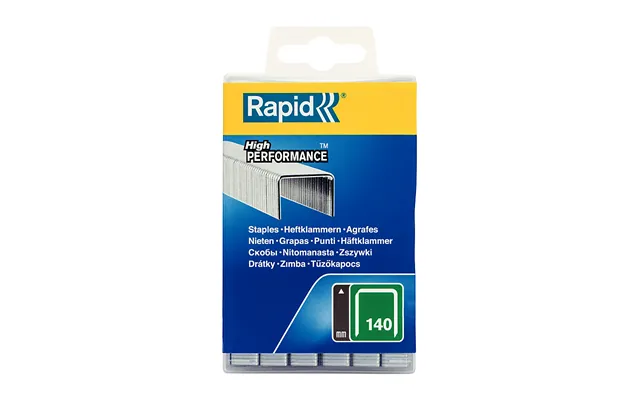Rapid Hæfteklammer Nr. 140. 12 Mm. Galv. Bredtrådshæfteklammer