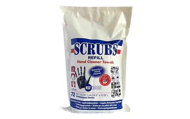 Scrubs Vådservietter Refill Citrus Duft - 72stk Passer Til Spand Bd Varenr