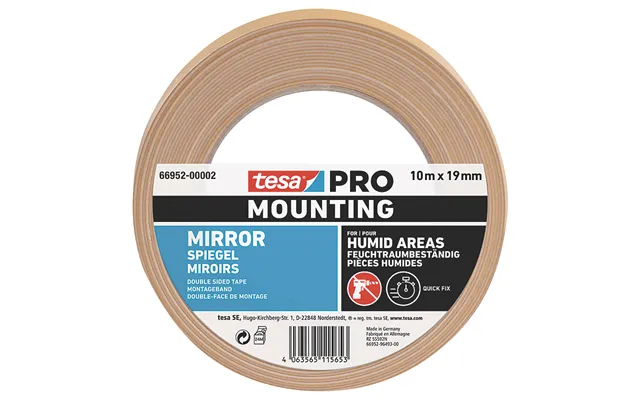 Tesa Monteringstape 5mx19mm Pro 66952 - Dobbeltklæbende Spejltape