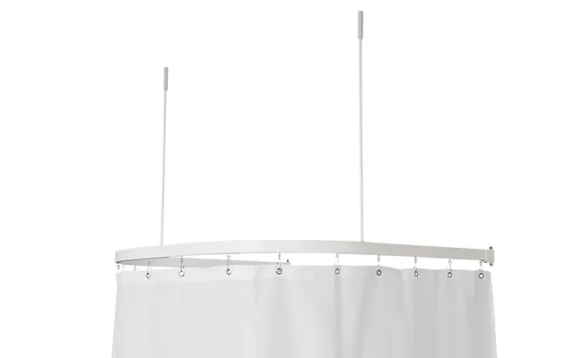 Van Der P Badeforhængsstang 33x15 90x90x90cm U-form. Hvid