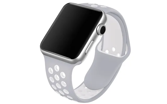 Apple Watch Rem 38mm 40mm Lysegrå Silikone