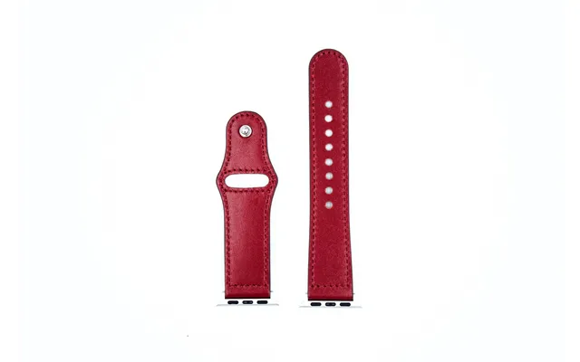 Apple Watch Rem Læder 38mm 40mm Mørkerød