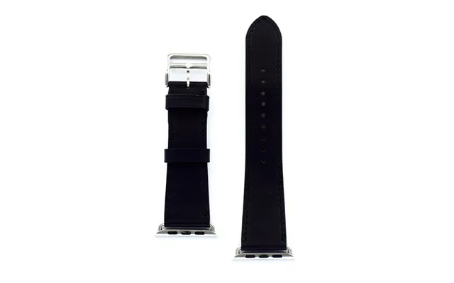 Apple Watch Rem Læder 38mm 40mm Sort