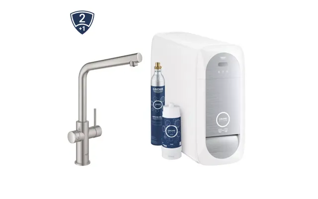 Grohe Blue Home Vandanlæg Med Duo L-tud Vandhane I Supersteel