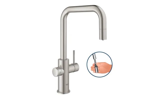 Grohe Blue U-tud Hane Med Udtræk I Supersteel