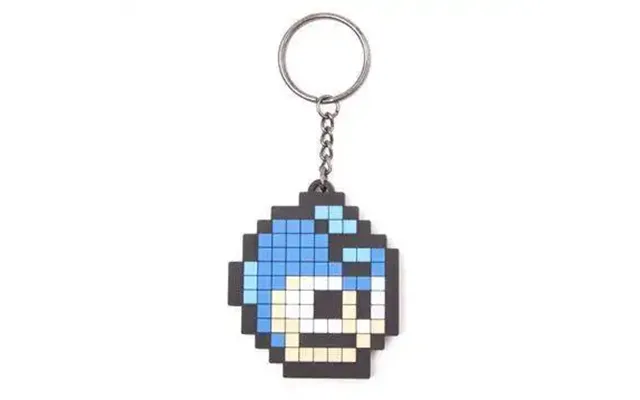 Megaman Pixel Head Nøglering