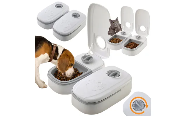 Automatisk Foderdispenser Med Timer Til Hund Og Kat