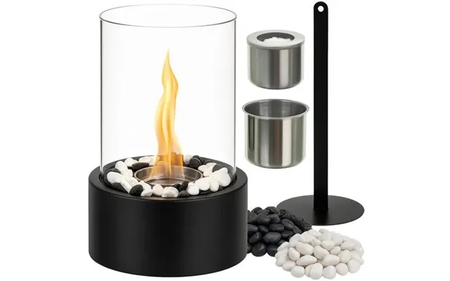Biopejs Til Bord Og Terrasse Fritstående Bioethanol Pejs Med Glas