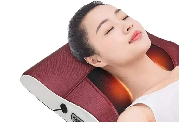 Multifunktionel Massagepude Med 4 Roterende Massagehoveder Og Infrarød Varme