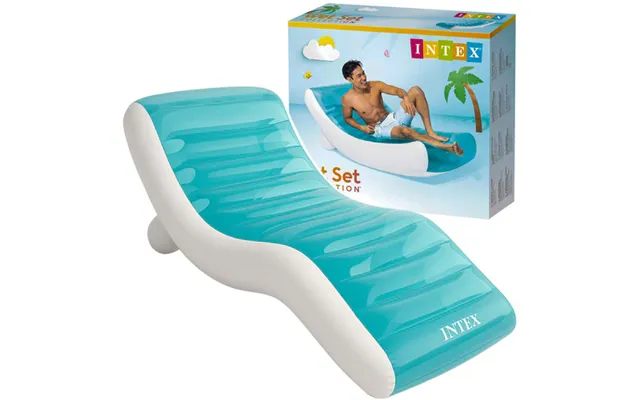 Oppustelig Solseng 191 X 99 Cm Komfortabel Poolmadras Til Voksne Luftmadras Til Pool - Strand Og Have