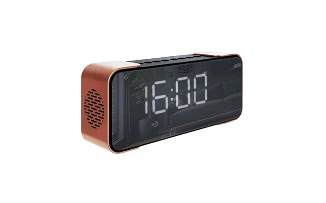 Radio I Kobber Farve Med Vækkeur Med Bluetooth Og Fm Radio