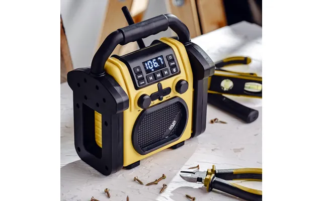Robust Byggeradio Med Bluetooth Og Opladningsfunktion