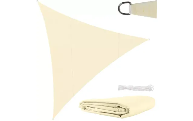 Solsejl Beige Grå 4x4x4- Effektiv Solbeskyttelse