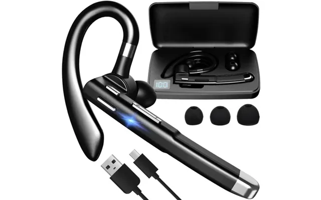 Trådløse Bluetooth Høretelefoner Med Powerbank Etui