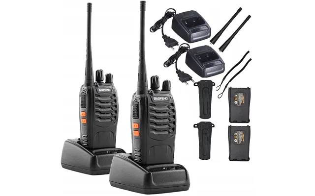 Walkie Talkies Sæt 2 Stk. Kraftig Med Lang Rækkevide