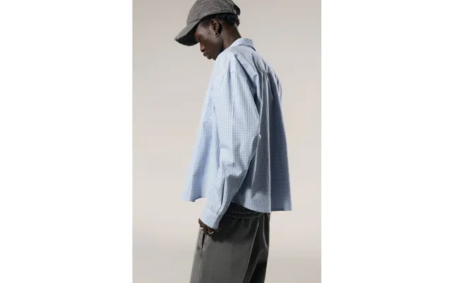 Boxy Long-sleeved Cotton Poplin Shirt