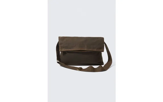 Waxed Cotton Canvas Messenger Bag