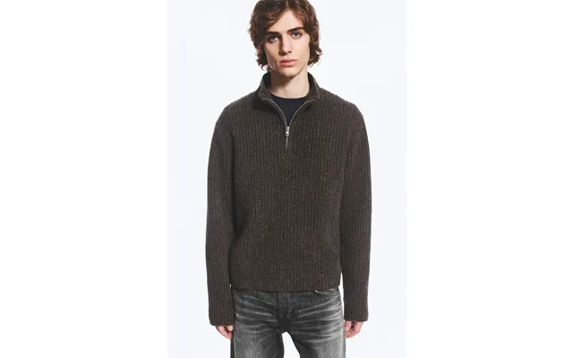 Wool-blend Half-zip Sweater