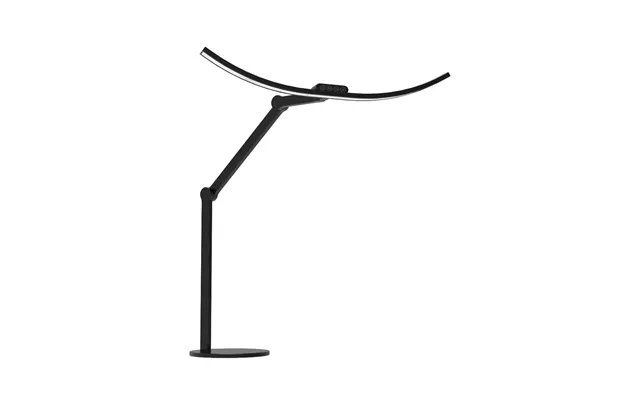 Kurvet Skrivebordslampe - Med Svingarm Og Base