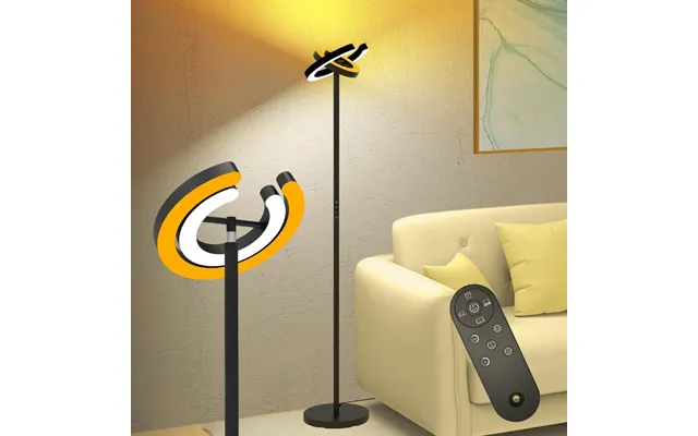 Led Gulvlampe - Transformbar Med Fjernbetjening