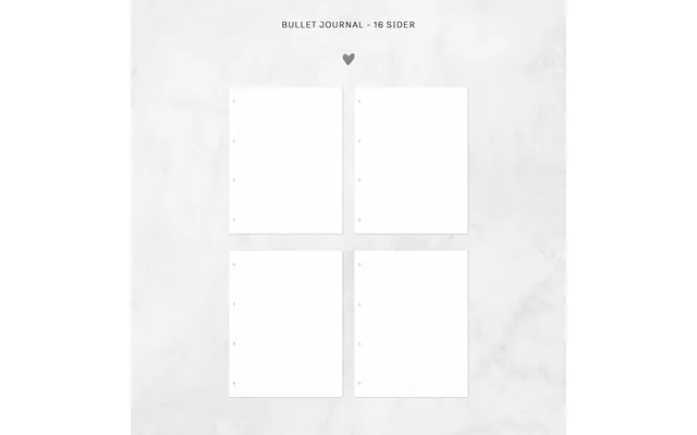 Bullet Journal Ekstra-sider A4 Oversize