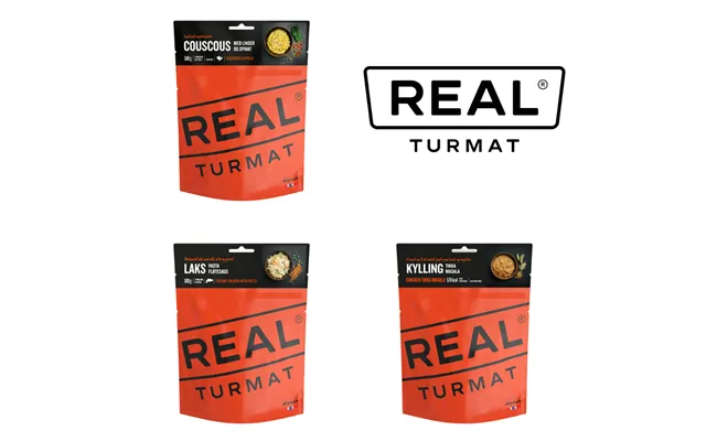 Real Turmat Frysetørret Mad 9 Måltider Mix Pakketilbud