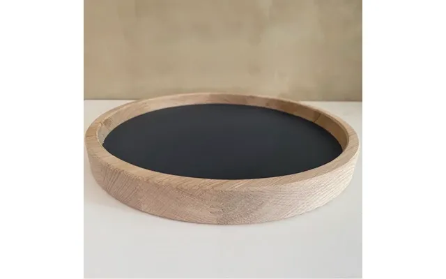Alva Serveringsfad I Egetræ Linoleum Ø30x3 Cm - Powder Ubehandlet