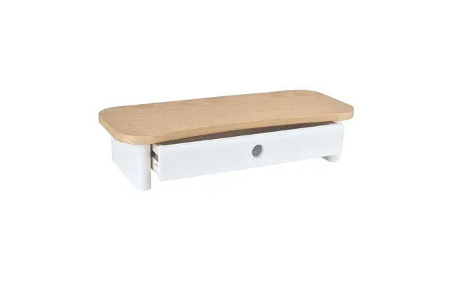 Computer Stander I Asketræ Og Mdf 60x24x13 Cm Varianter - Sort