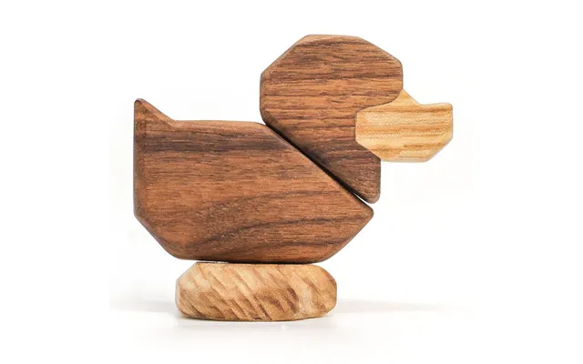 Fablewood Ællingen Figur I Træ Med 3 Magnetiske Dele