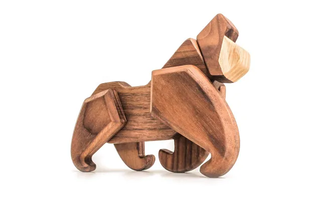 Fablewood Gorillaen Figur I Træ Med 6 Magnetiske Dele