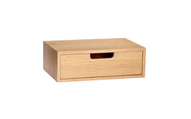 Hübsch Hide Opbevaringskasse I Egetræsfiner Og Mdf 30x20x10 Cm